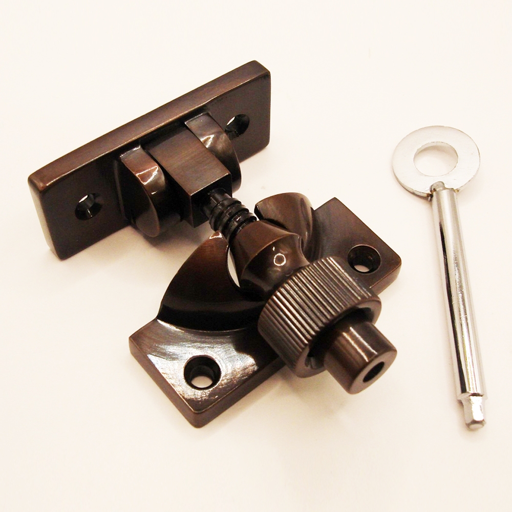 TWC001L/BRO • Locking • Bronze • Forged Brighton Sash Fastener